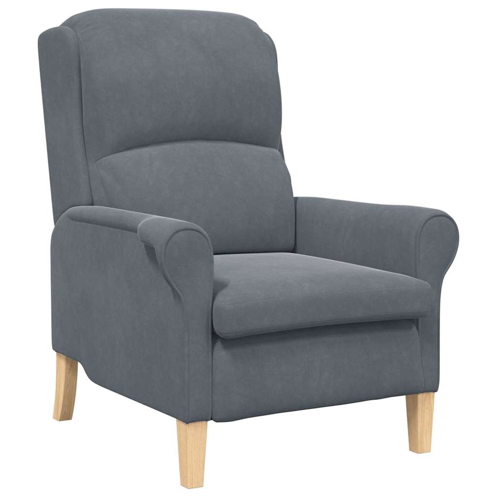 vidaXL Sessel Dunkelgrau 76 x 94 x 102 cm Samt