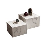 thumbnail of SalesFever Couchtisch 2er Set | quadratisch | Melaminfolie in Marmoroptik