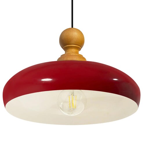 Bamyum Hängelampe Esttisch Modern Rot Lampe