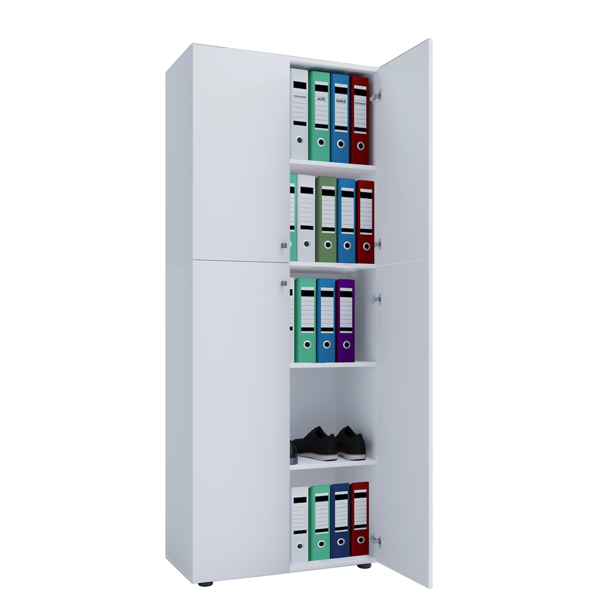 VCM Büroschrank Lona Weiß