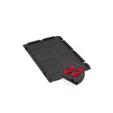 thumbnail of PROREGAL SuperSparSet 5x Eurobox NextGen Grip mit Auflagedeckel & 4 roten Verschlüssen, HxBxT 17x40x60cm, 34L, Schwarz, Griffe zu, Eurobehälter