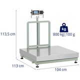 thumbnail of Steinberg Systems Bilancia a piattaforma - 800 kg / 0,1 kg - 100 x 100 cm - LCD con stampante per etichette