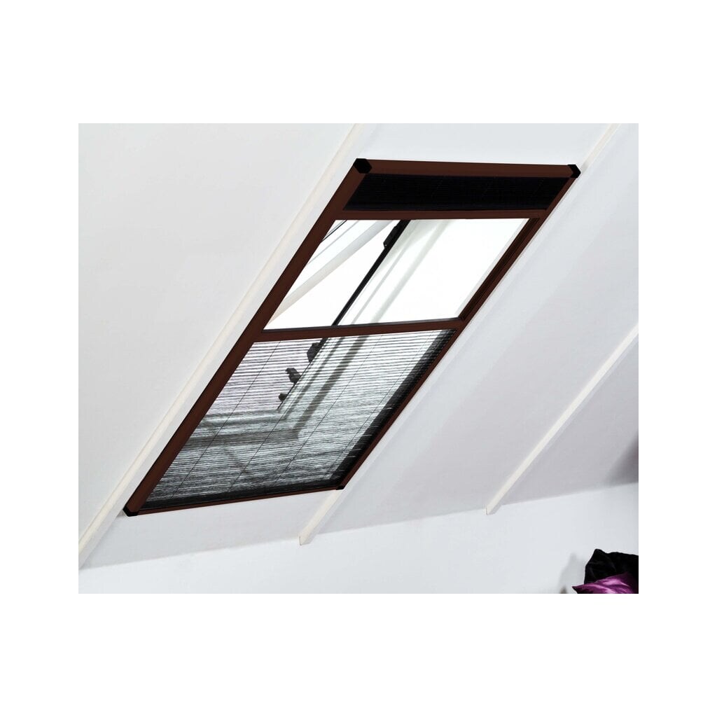 Insektenschutz Dachfenster Plissee 80x160cm braun 101160202-VH