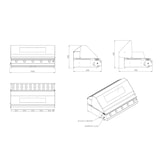 thumbnail of FRY TOP 1000 d'appoggio senza coperchio piastra teppanyaki gpl / metano piano di cottura 950x450