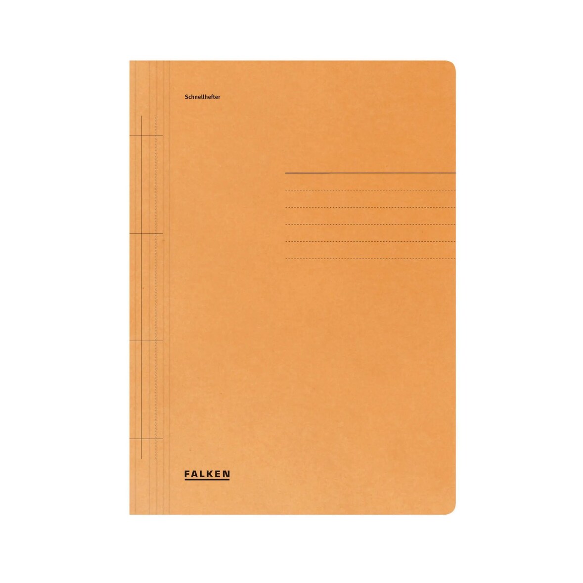 Falken 80003791 Schnellhefter für DIN A4, 250g/m2 Manila-RC-Karton - Orange