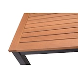 thumbnail of METRO PROFESSIONAL Mesa de jantar Gastro Lynx, alumínio/eucalipto, 137 x 90 cm, retangular, preta