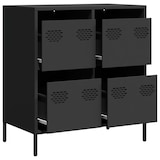 thumbnail of vidaXL Sideboard Schwarz 68x39x73,5 cm Kaltgewalzter Stahl