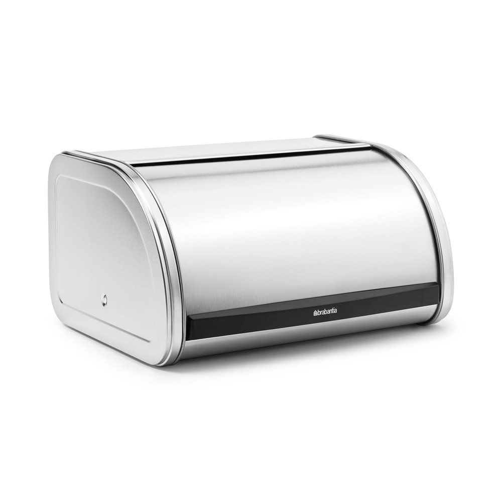 Boite à pain médium Matt Stell -  1100.00 cl Argent / Métallique Rectangulaire Acier Inoxydable (inox  Brabantia 26.50x31.60 cm