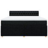 thumbnail of vidaXL Boxspringbett mit Matratze Schwarz 180x200 cm Stoff