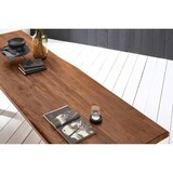 thumbnail of SAM® Esstisch Baumkante massiv Akazie nussbaumfarben 280 x 110 schwarz VALIN