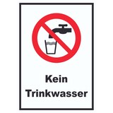 thumbnail of Kein Trinkwasser Schild Nicht Trinken A4 (210x297mm)