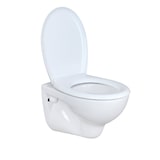 thumbnail of Wand-Tiefspül-WC mit WC-Sitz Komplettset – mit passendem Geberit UP320 Vorwandelement