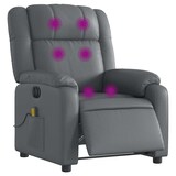 thumbnail of vidaXL Massagesessel Elektrisch Grau Kunstleder