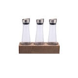 thumbnail of Dispenser bevande refrigerato base legno c/3 caraffe da 1lt. Dimensioni L400xP130XH80mm
