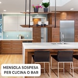 thumbnail of BAR SHELF estantería 115 cm MARRÓN con 2 estantes para vasos y botellas by Yelloo
