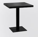 thumbnail of Bistrotisch 50x50 cm  | Dunkle Holzoptik |  Gusseisen Gestell