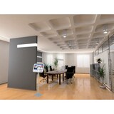 thumbnail of FRANKEN Infodisplay Standard A3 quer, 120 cm Gesamthöhe, freistehend, tragbar, Aluminiumrahmen, BS0902