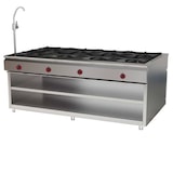 thumbnail of EURAST - Centrale keuken 8 branders op steun met 2 planken, op gas - 1900x1050x900 mm - 45 Kw - 40041810