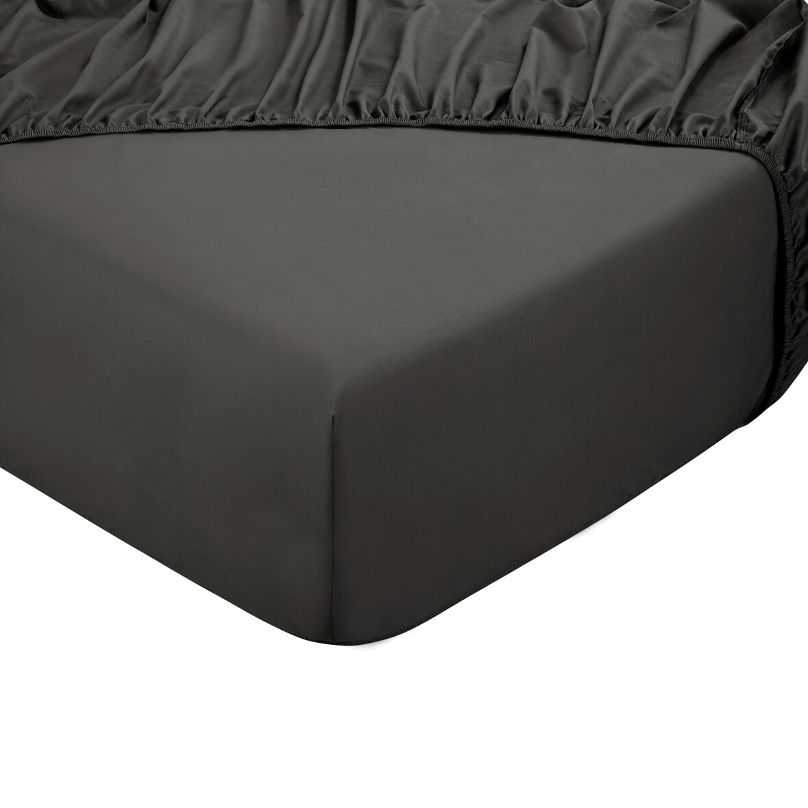 DoubleDry Hoeslaken 90 x 200 cm - 100% katoen - antraciet