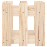 thumbnail of Helloshop26 - Hochbeet für Pflanzen Blumen Terrasse Garten mit Zaun-Design 30 x 30 x 30 cm massives braunes Kiefernholz 02_0038090
