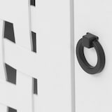thumbnail of Décoshop26 - Buffet com 4 portas design trançado 3D 9 compartimentos de armazenamento 83x159x37 cm MDF branco 04_0009841
