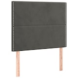 thumbnail of vidaXL Boxspringbett mit Matratze & LED Dunkelgrau 100x200 cm Samt