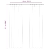 thumbnail of vidaXL Gordijnen verduisterend 2 st met haken 140x225 cm fluweel blauw