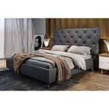 thumbnail of KAWOLA Bett ANNY Polsterbett Leder schwarz 160x200cm