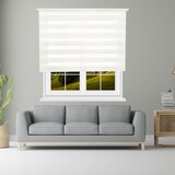 thumbnail of WellHome - Polyester Dag/Nacht Rolgordijn 180 x 175 cm (Breedte x Hoogte) Gebroken Wit
