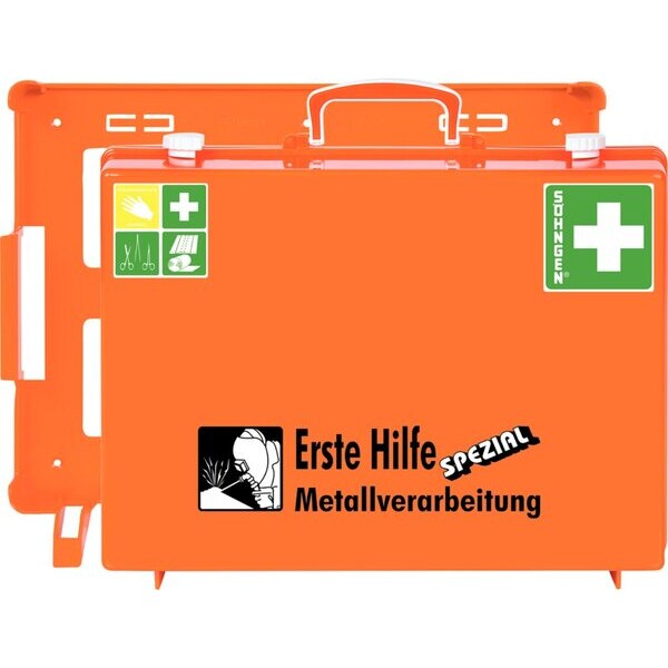 Erste-Hilfe-Koffer SPEZIAL Metallverarbeitung, 400 x 300 x 150 mm