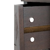 thumbnail of COSTWAY Mesa auxiliar con cajón y estante, mesa de sofá de dos niveles, mesita de noche estrecha