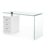 thumbnail of Oreste Luchetta Scrivania in vetro BOSTON in vetro curvato H.75 x L.125 x P.65 cm Trasparente