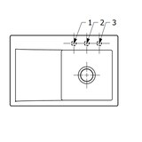 thumbnail of Villeroy&Boch Spülbecken, Küchenspüle Subway Style 45 Graphite 780x510mm, Unterschrankbreite 45cm