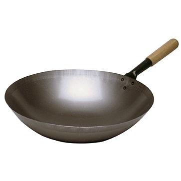 Padella wok professionale in acciaio da 360 mm - Bartscher. Bartscher
