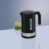 thumbnail of Clatronic WK 3452 Hervidor Agua Eléctrico, 1,8 L, sin BPA, Resistencia Oculta, Inalámbrico, Apagado Automático, Negro, 2200W