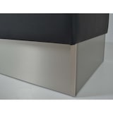 thumbnail of Gastro Sitzbank Berlin | Edelstahl | gestreift | 120 cm breit | schwarz | Bistro Sitzbank | Dinerbank