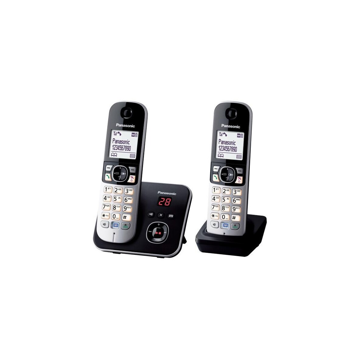 Téléphone Sans Fil 2 Combinés Ecran Rétroéclairé Usage Non Intensif Panasonic