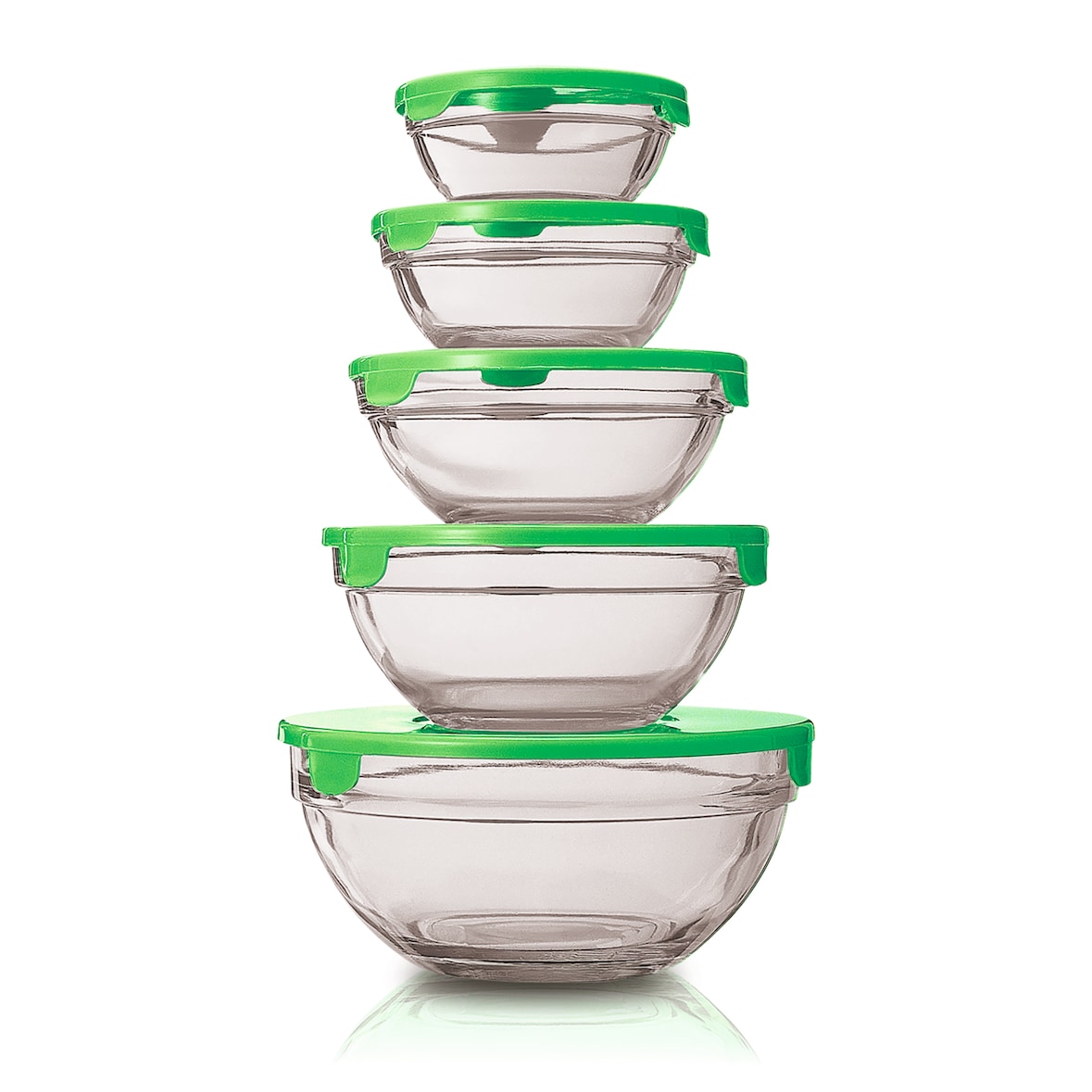 Set 5 Pcs Boul Cristal Tapa - 150-900Ml