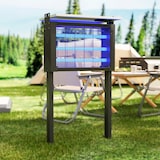 thumbnail of Outsunny Elettroinsetticida Solare a 60 LED e Rete di Protezione Nero