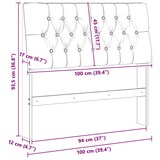 thumbnail of vidaXL Gepolstertes Kopfteil Taupe 100 cm Massives Kiefernholz