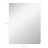 thumbnail of kleankin Specchio Bagno con LED Regolabili e Antiappannamento 70x50cm