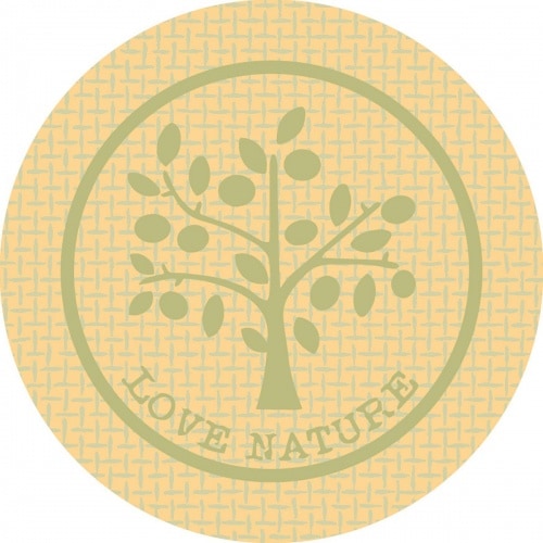 Mank Paper Cap Love Nature in Grün aus Mattkarton, Ø 74mm, 200 Stück - Trinkschutz Glasabdeckung