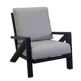thumbnail of Vacchetti Salotto alluminio Miller 2 posti antracite c/cuscini grigio chiaro 6 pezzi