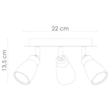 thumbnail of Deckenleuchte Rondell ALBA weiß 3fach inkl. GU10 LED Leuchtmittel