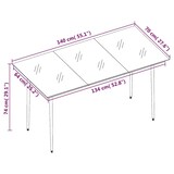 thumbnail of Helloshop26 - Ensemble de salle à manger de jardin meuble extérieur 5 pièces marron 02_0013822