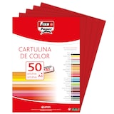 thumbnail of Pacote de 50 Cartolinas de 180g. Tamanho A3  Cor vermelho natal
