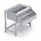 thumbnail of ERATOS Table Cocktail Sans Etagere En Aisi 304 18/10 Finition Satinee - 1000X645X900/1000X780X900 (AvecL Option Cr-100) MCS-100