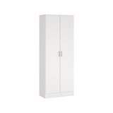 thumbnail of Dmora Armadio multiuso Charleston, Mobile portascope a 2 ante, Scarpiera con ripiani, Guardaroba portascope, cm73x37h180 cm, Bianco