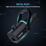 thumbnail of Microphone Dynamique Pour Podcasting Enregistrement Gaming Streaming Noir YONIS