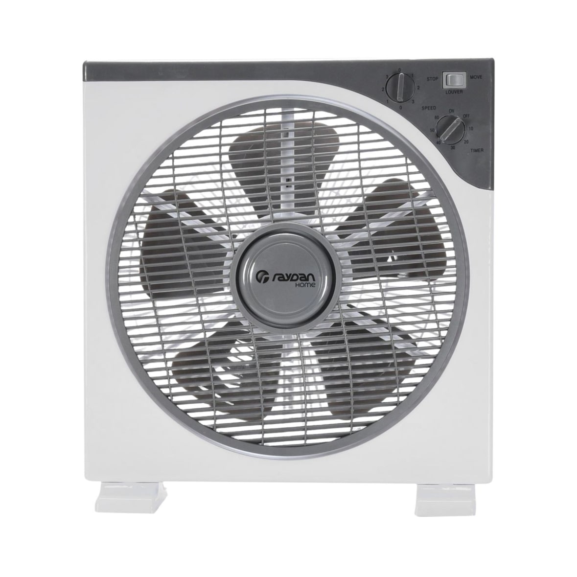 Boxvloerventilator 12" 3 Snelheden 30cm 50w Wit Thinia Home